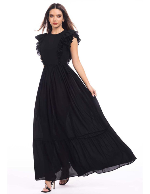 Rochie Alyssa voal negru