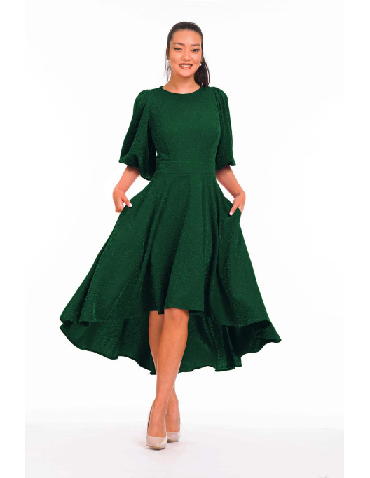 Rochie Bela verde sclipitor