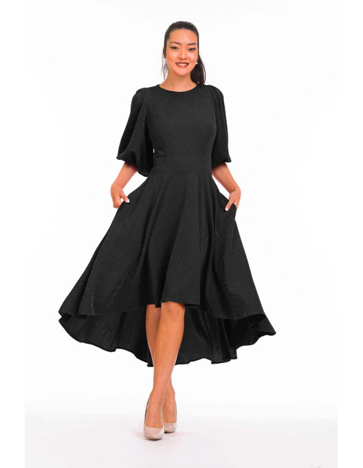 Rochie Bela din lurex negru sclipitor